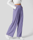 Kathy™ - Elegant Elasticated High Waisted Trousers
