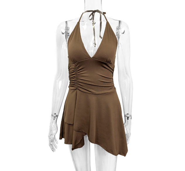 Nova | Sleeveless A-Line Mini Dress - Lumina