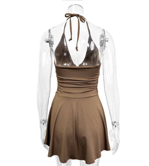 Nova | Sleeveless A-Line Mini Dress - Lumina
