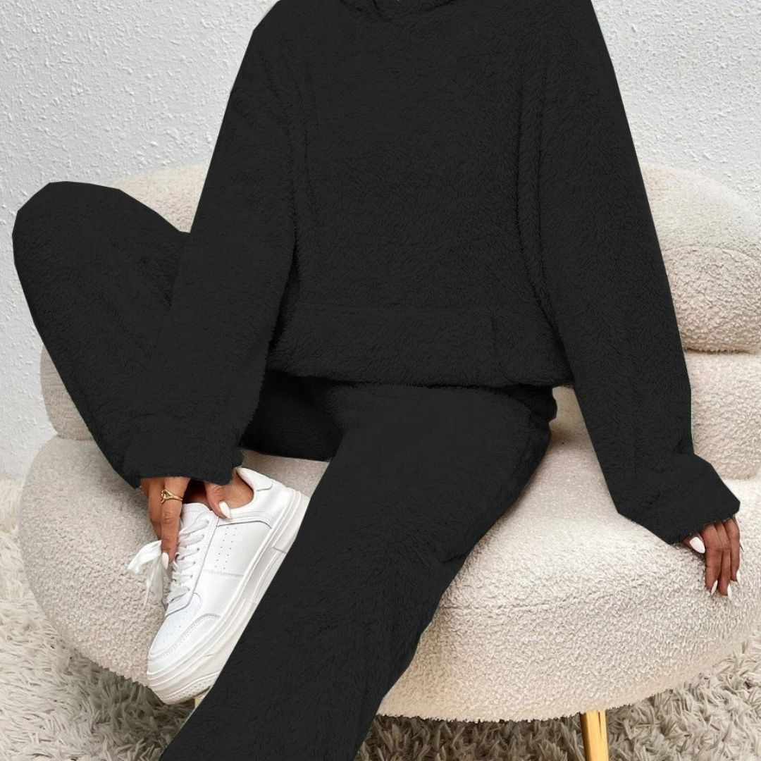 Alexa | Cozy Hooded Two-Piece Lounge Set with Flattering Fit - Lumina