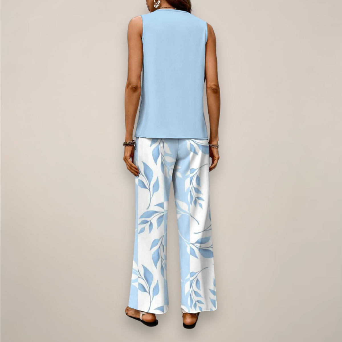 Ava | Vibrant Printed Wide-Leg Set with Relaxed Fit - Lumina