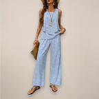 Ava | Vibrant Printed Wide-Leg Set with Relaxed Fit - Lumina