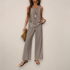 Ava | Vibrant Printed Wide-Leg Set with Relaxed Fit - Lumina