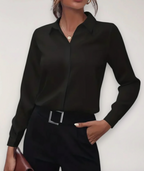 Bella | Tailored Elegant Button-Up Women's Blouse - Lumina