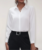 Bella | Tailored Elegant Button-Up Women's Blouse - Lumina