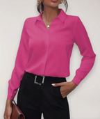 Bella | Tailored Elegant Button-Up Women's Blouse - Lumina