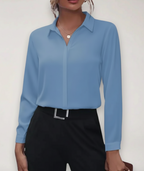 Bella | Tailored Elegant Button-Up Women's Blouse - Lumina