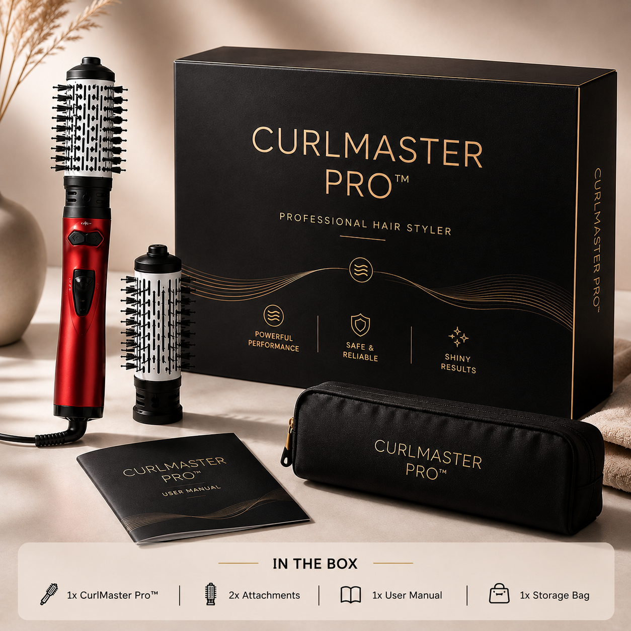 CurlMaster Pro™ - Hair Dryer with 360° Rotation