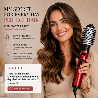 CurlMaster Pro™ - Hair Dryer with 360° Rotation