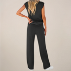 Charlotte | Relaxed Fit Two Piece Pants Set with Drawstring - Lumina