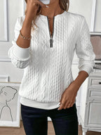 Freya | Elegant Half-Zip Design with Polished Fit Women's Top - Lumina