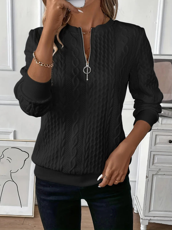 Freya | Elegant Half-Zip Design with Polished Fit Women's Top - Lumina