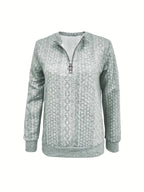 Freya | Elegant Half-Zip Design with Polished Fit Women's Top - Lumina