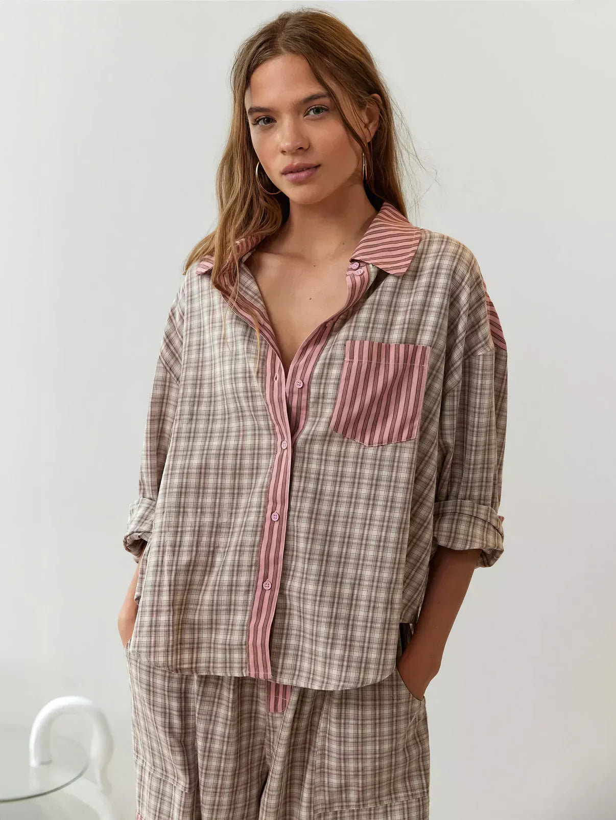 Grace | Coordinated Spring Plaid Two-Piece Set with Effortless Style - Lumina