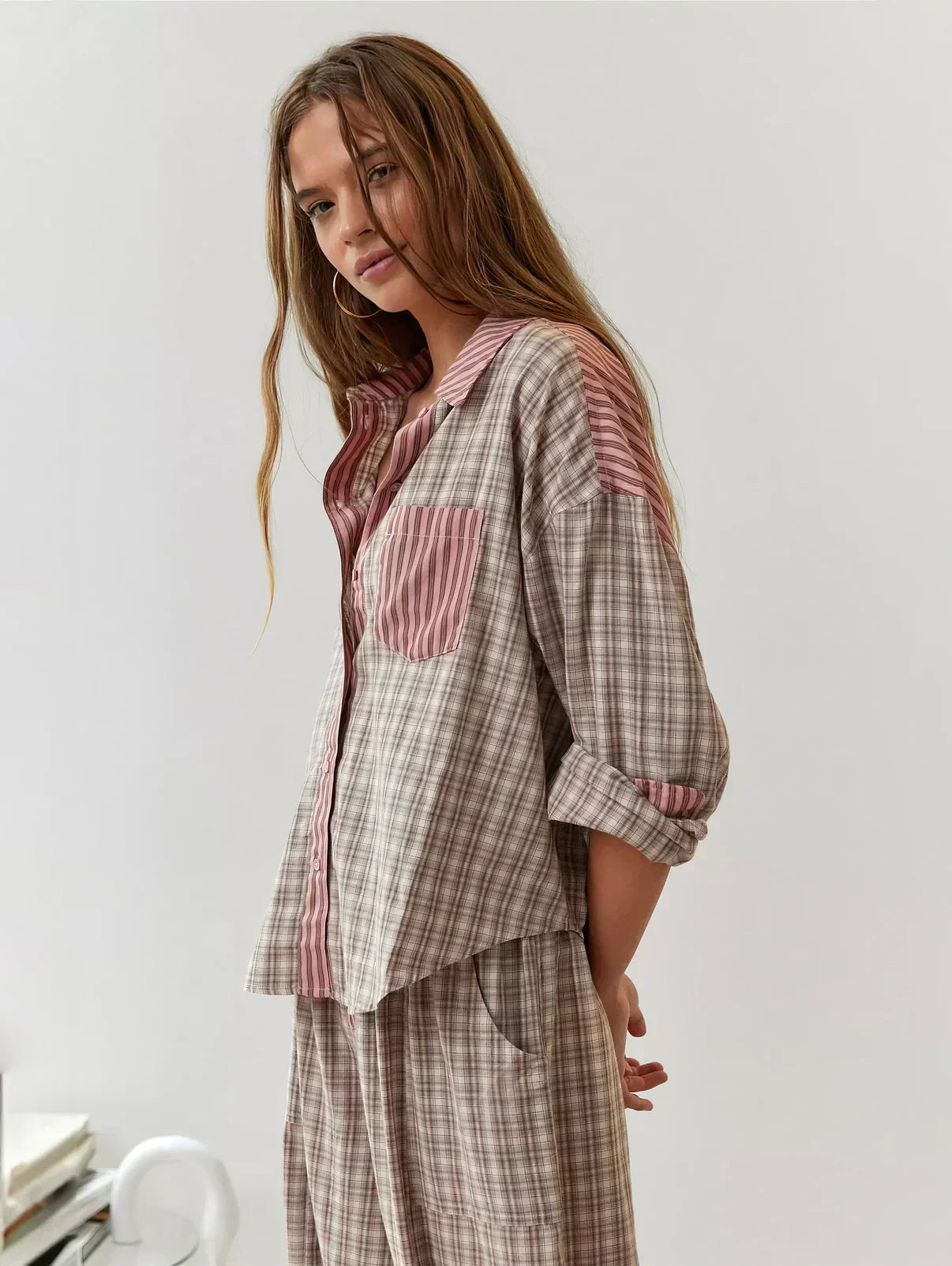 Grace | Coordinated Spring Plaid Two-Piece Set with Effortless Style - Lumina