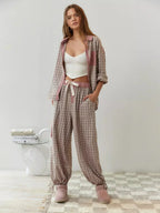 Grace | Coordinated Spring Plaid Two-Piece Set with Effortless Style - Lumina