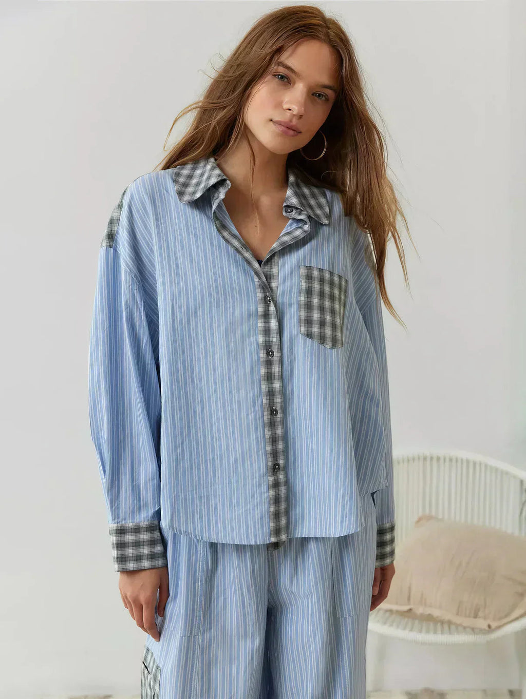 Grace | Coordinated Spring Plaid Two-Piece Set with Effortless Style - Lumina