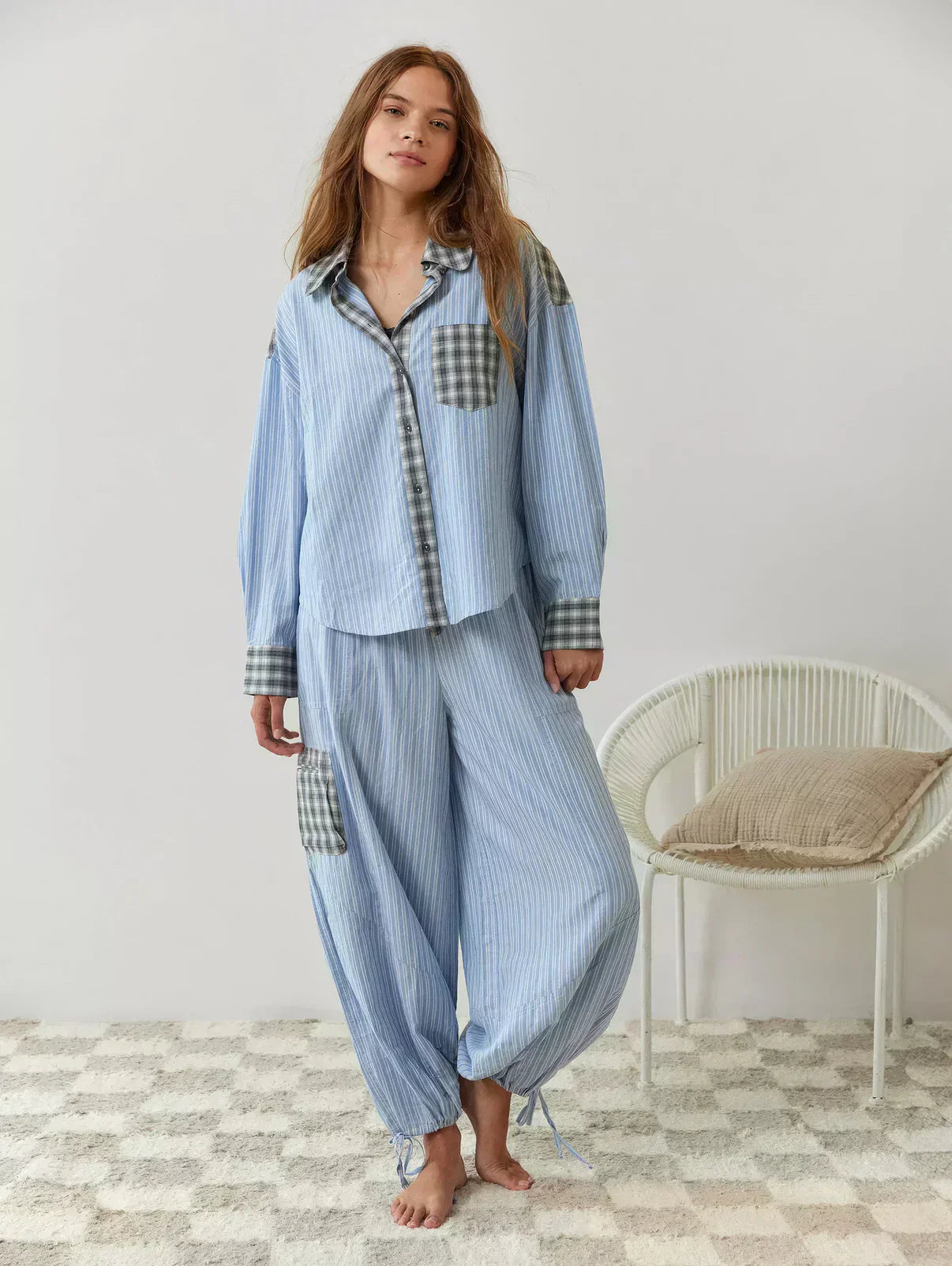 Grace | Coordinated Spring Plaid Two-Piece Set with Effortless Style - Lumina