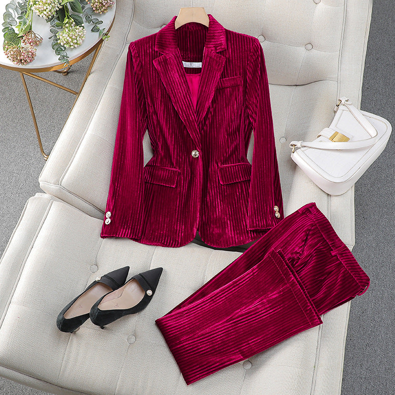 Grace | Tailored Blazer and Trousers Set with Polished Silhouette - Lumina