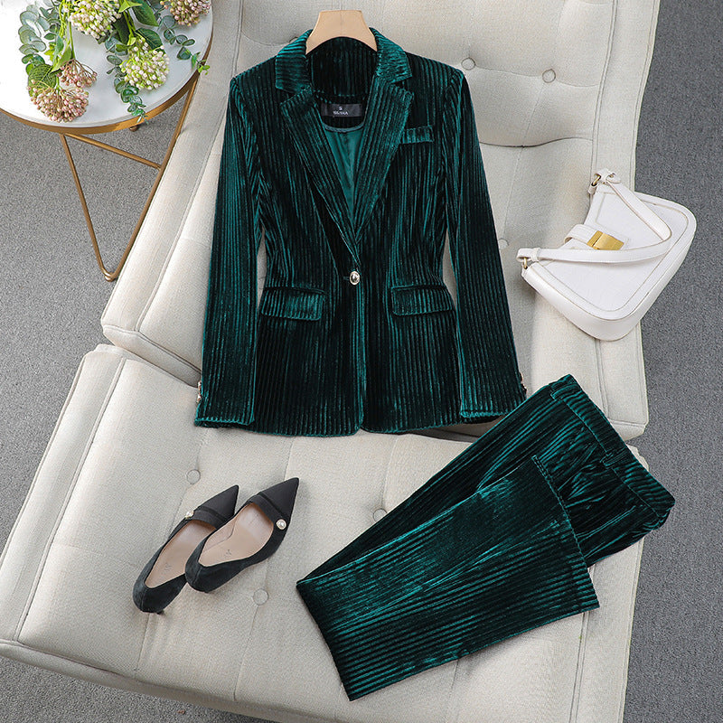 Grace | Tailored Blazer and Trousers Set with Polished Silhouette - Lumina
