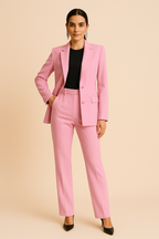 Jasmine | Tailored Blazer and Elegant Pleated Pants Set - Lumina
