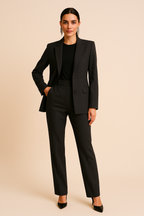 Jasmine | Tailored Blazer and Elegant Pleated Pants Set - Lumina