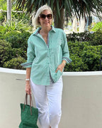 Jasmine | Timeless Striped Button Shirt with Relaxed Fit - Lumina