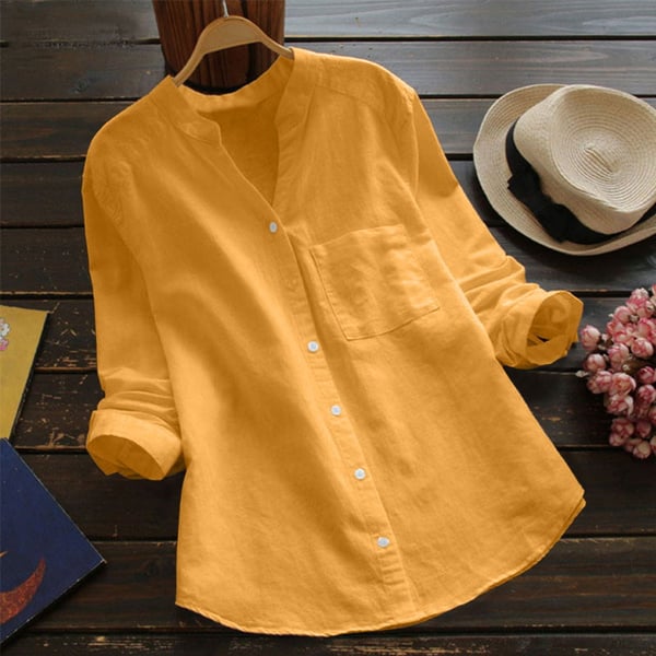 Jessica | Relaxed Fit Button Blouse with Timeless Design - Lumina