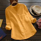 Jessica | Relaxed Fit Button Blouse with Timeless Design - Lumina