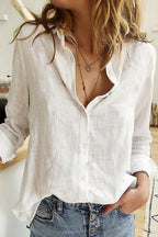 Julia | Relaxed Button Blouse with Timeless Elegance - Lumina