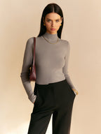 Maisie | Elegant Mock Neck Design + Womens Top with Relaxed Fit - Lumina