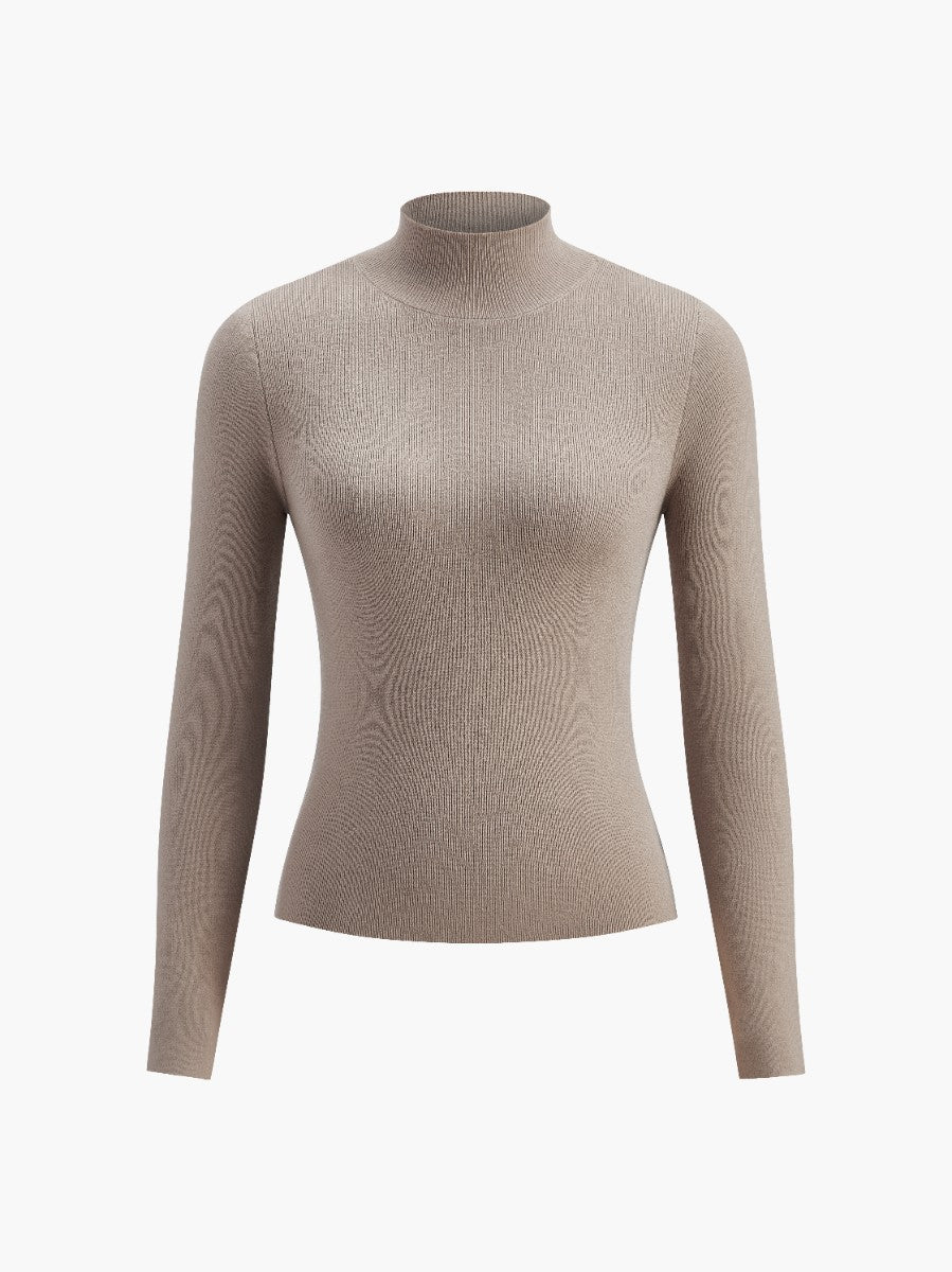 Maisie | Elegant Mock Neck Design + Womens Top with Relaxed Fit - Lumina