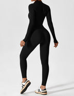 Penelope | Sleek Fitted Two Piece Set with Zip Detail - Lumina