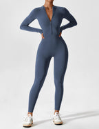 Penelope | Sleek Fitted Two Piece Set with Zip Detail - Lumina