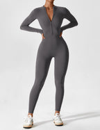 Penelope | Sleek Fitted Two Piece Set with Zip Detail - Lumina