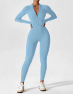 Penelope | Sleek Fitted Two Piece Set with Zip Detail - Lumina