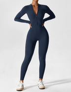 Penelope | Sleek Fitted Two Piece Set with Zip Detail - Lumina