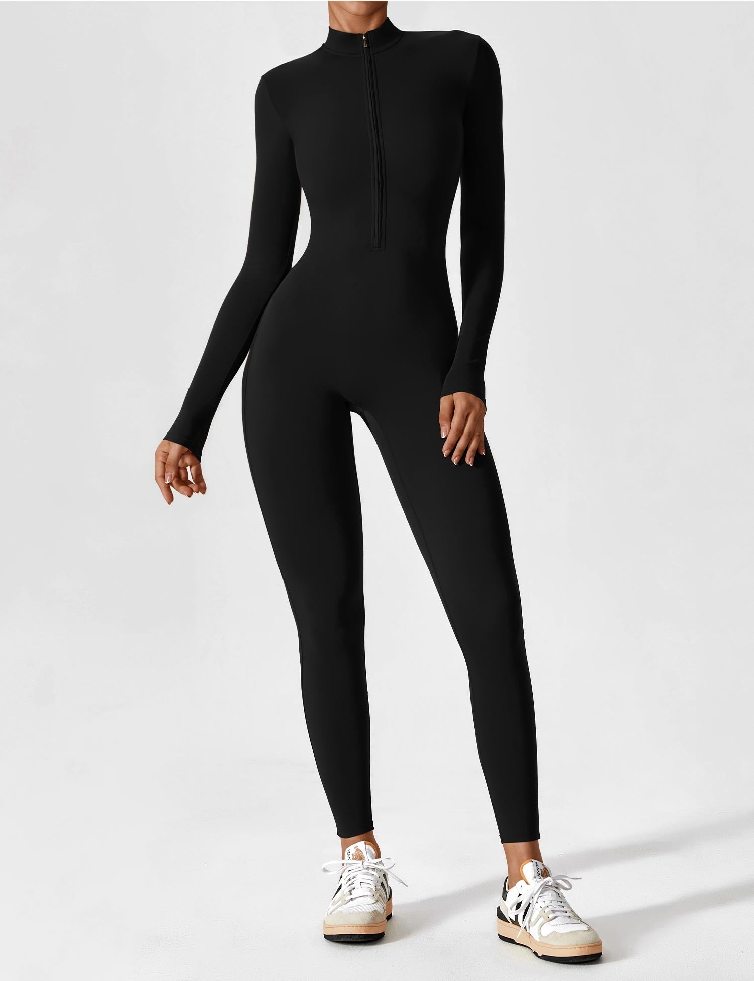 Penelope | Sleek Fitted Two Piece Set with Zip Detail - Lumina