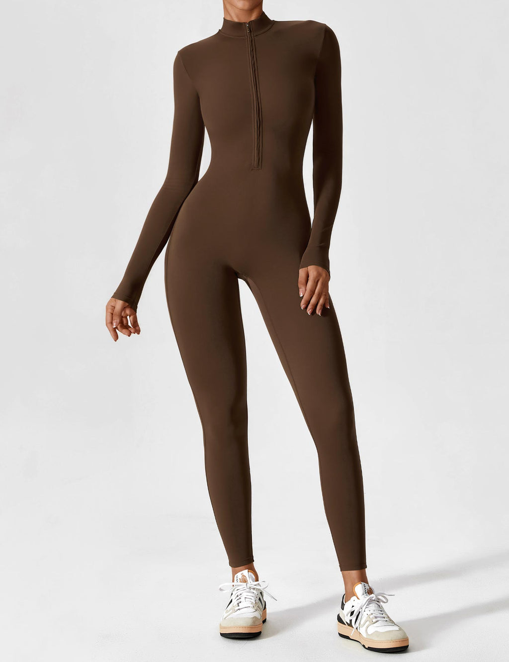 Penelope | Sleek Fitted Two Piece Set with Zip Detail - Lumina