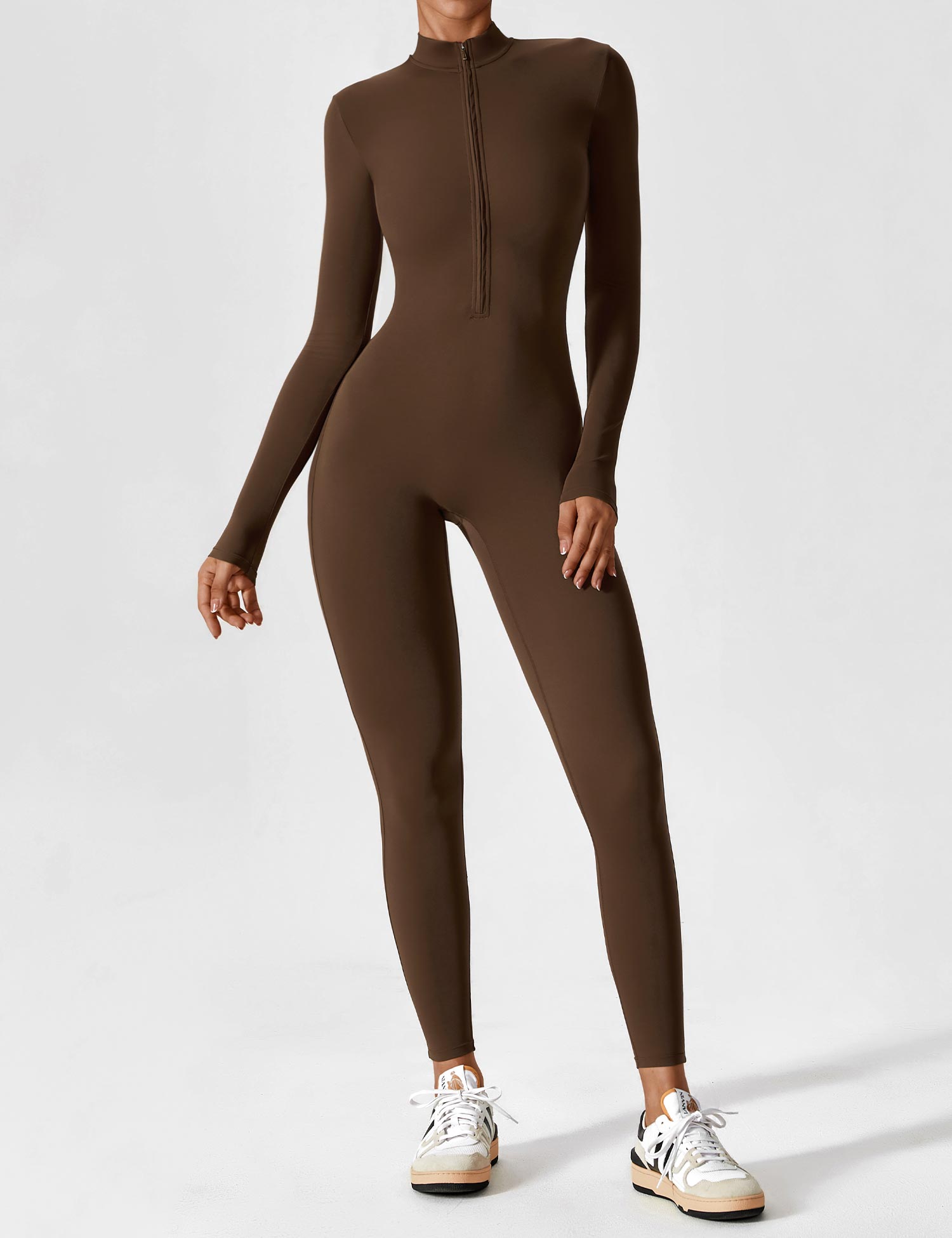 Penelope | Sleek Fitted Two Piece Set with Zip Detail - Lumina