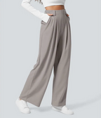 Kathy™ - Elegant Elasticated High Waisted Trousers