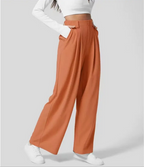 Kathy™ - Elegant Elasticated High Waisted Trousers