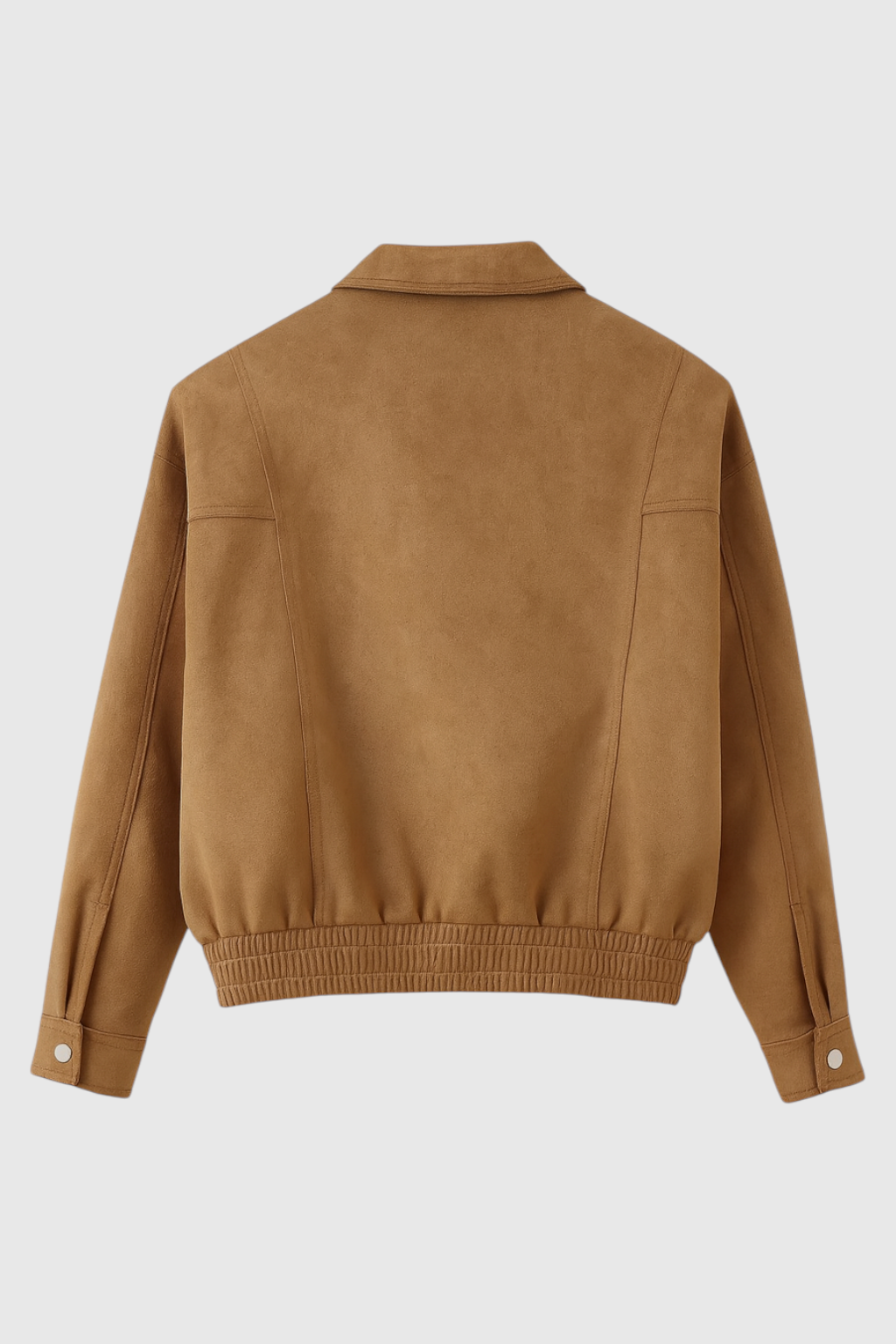 Victoria | Elegant Brown Bomber Jacket with Versatile Design - Lumina