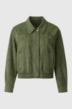 Victoria | Elegant Green Bomber Jacket with Timeless Style - Lumina