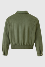 Victoria | Elegant Green Bomber Jacket with Timeless Style - Lumina