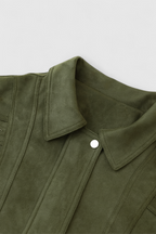 Victoria | Elegant Green Bomber Jacket with Timeless Style - Lumina