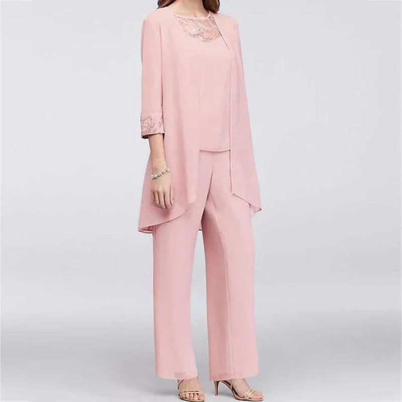 Victoria | Elegant Spring Three-Piece Pant Set with Versatile Style - Lumina