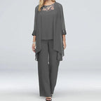 Victoria | Elegant Spring Three-Piece Pant Set with Versatile Style - Lumina