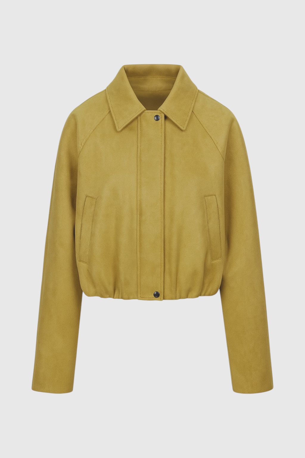 Victoria | Stylish Yellow Bomber Jacket with Trendy Details - Lumina