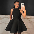 Alexandrine | Halter Neck Dress - Lumina